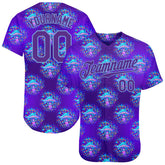 Custom 3D Pattern Design Magic Mushrooms Psychedelic Hallucination Authentic Baseball Jersey